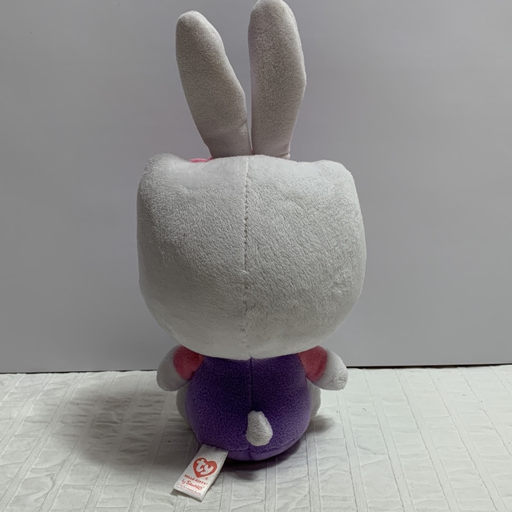 6” Ty Hello Kitty w/Bunny Ears Plush Beanie by Sanrio - Picture 3 of 11